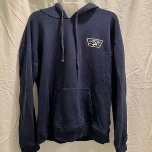 Vintage 90s Vans Skateboard Hoodie Sweatshirt Navy Women’s Size Medium